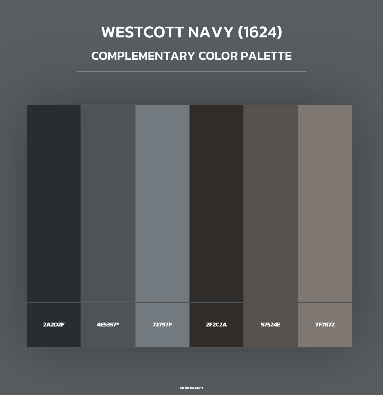 Westcott Navy (1624) - Complementary Color Palette