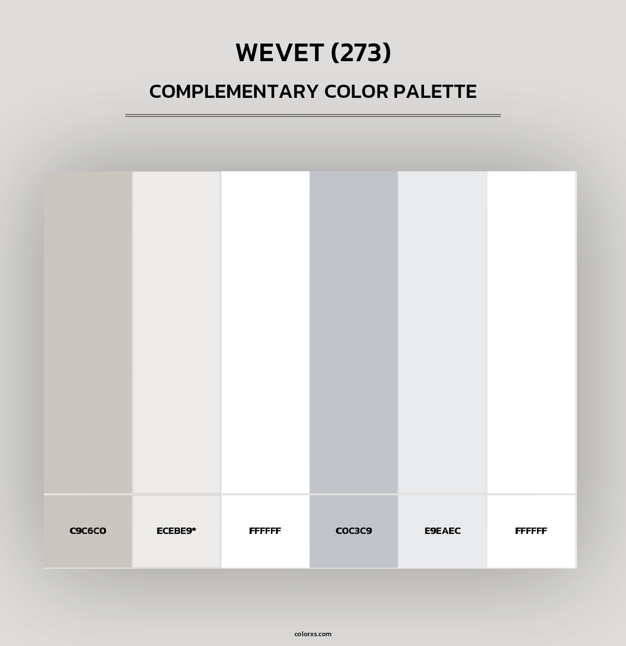 Wevet (273) - Complementary Color Palette