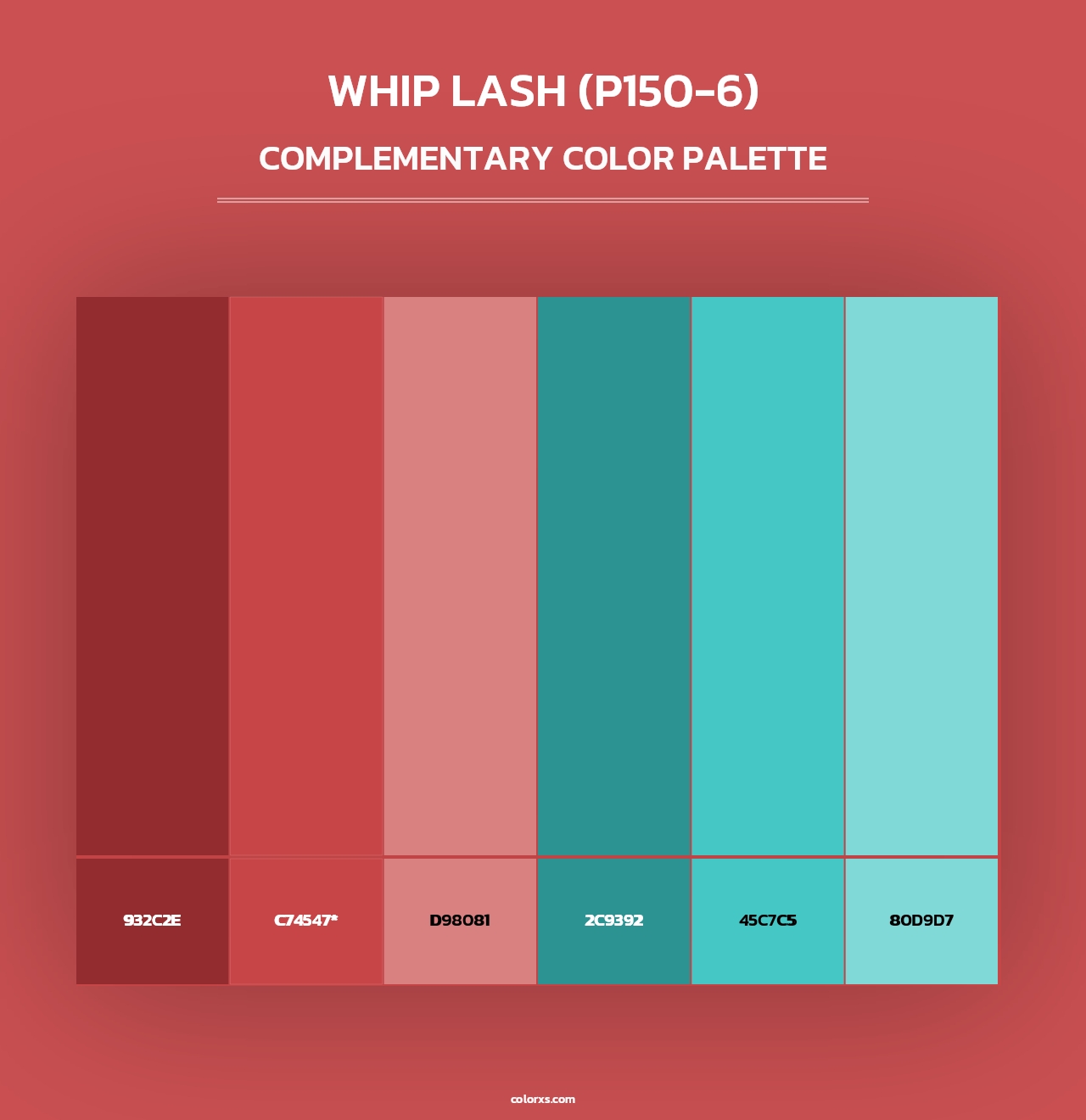 Whip Lash (P150-6) - Complementary Color Palette