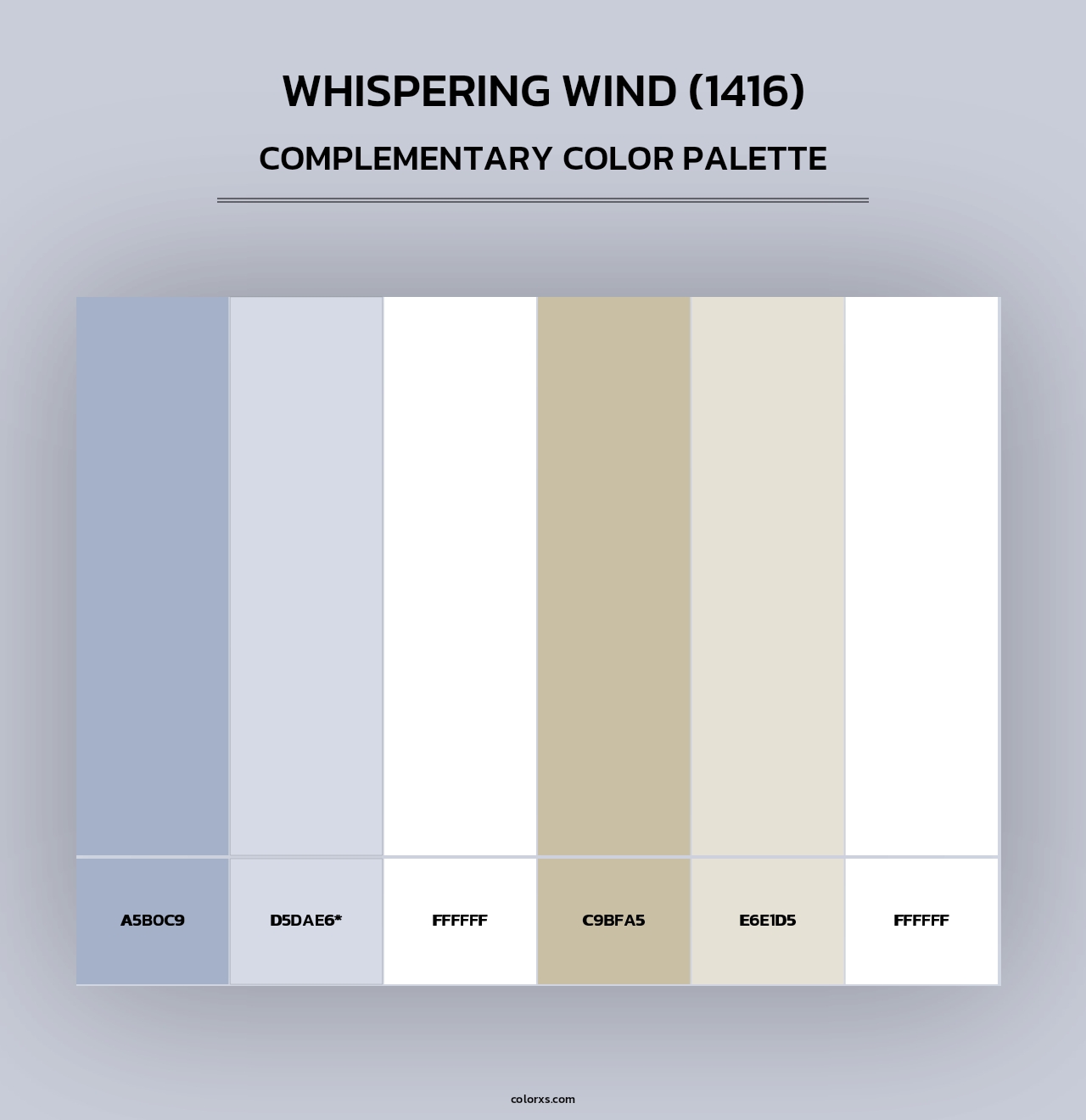 Whispering Wind (1416) - Complementary Color Palette