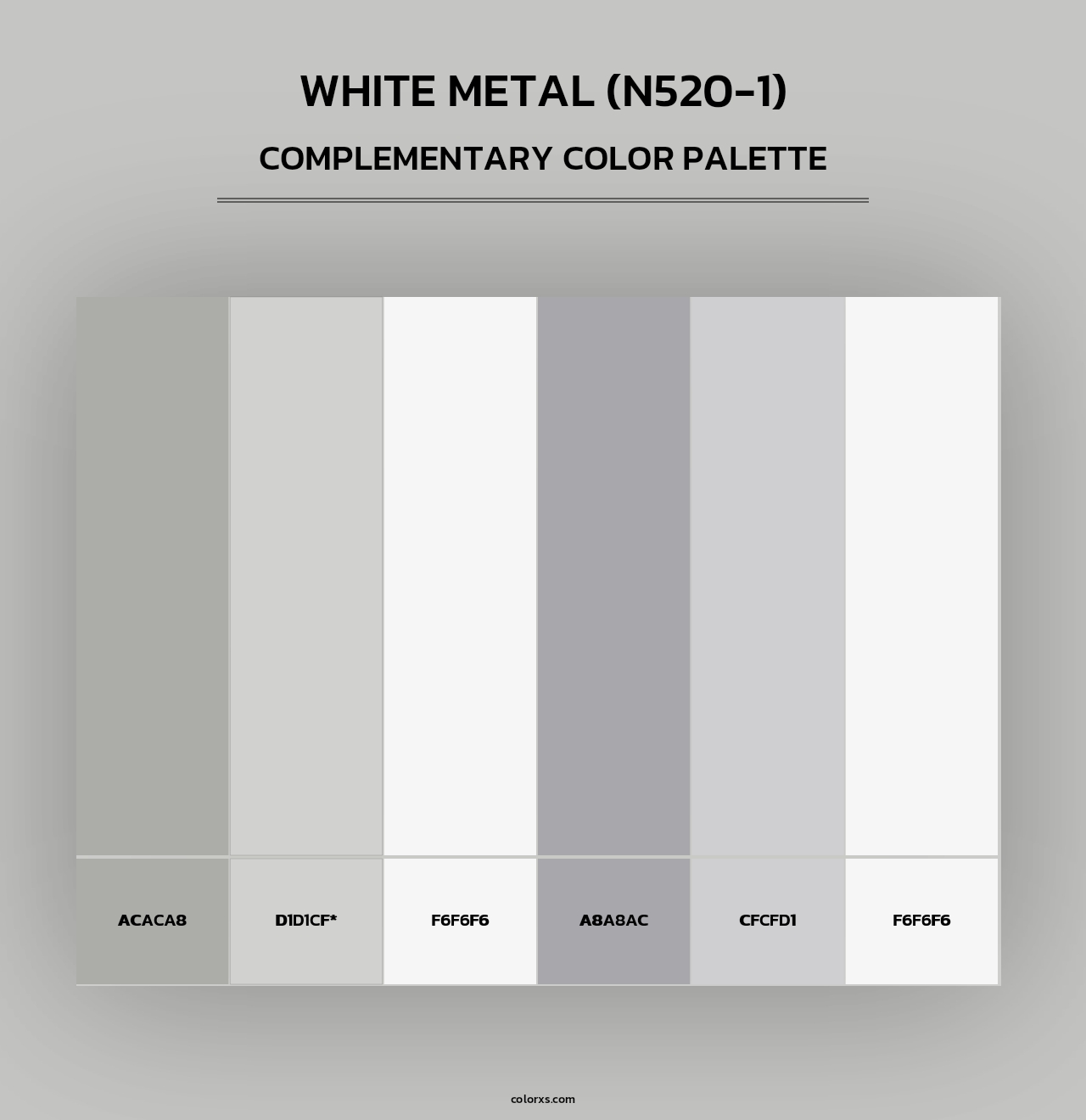 White Metal (N520-1) - Complementary Color Palette