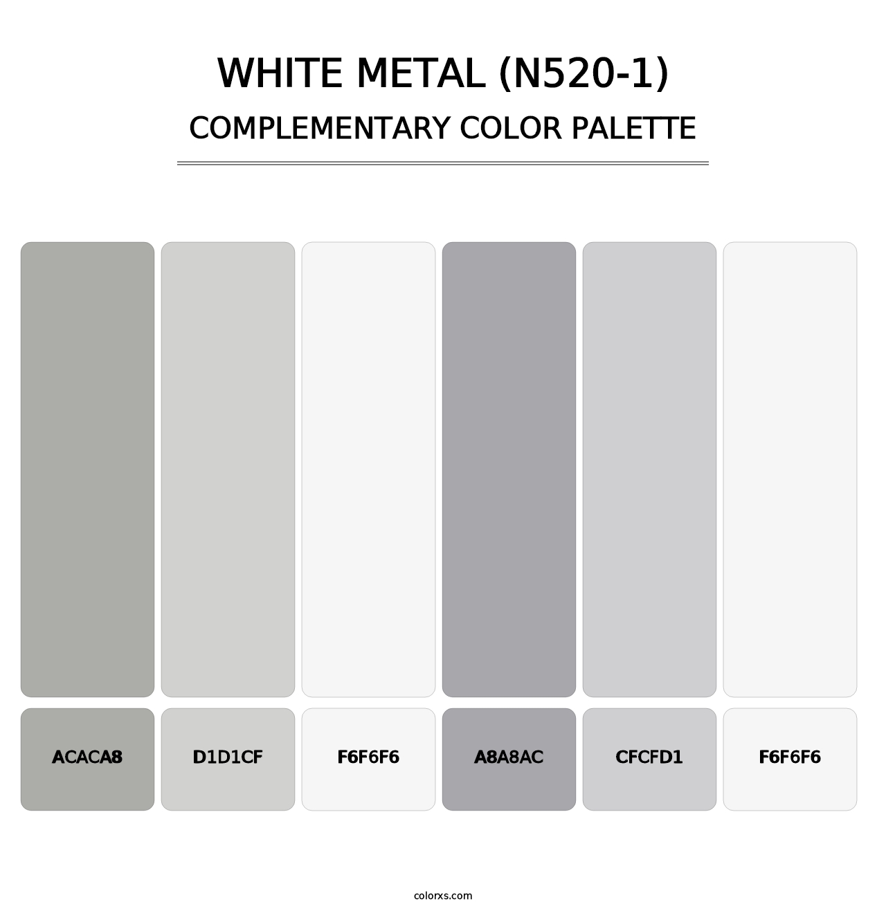 White Metal (N520-1) - Complementary Color Palette