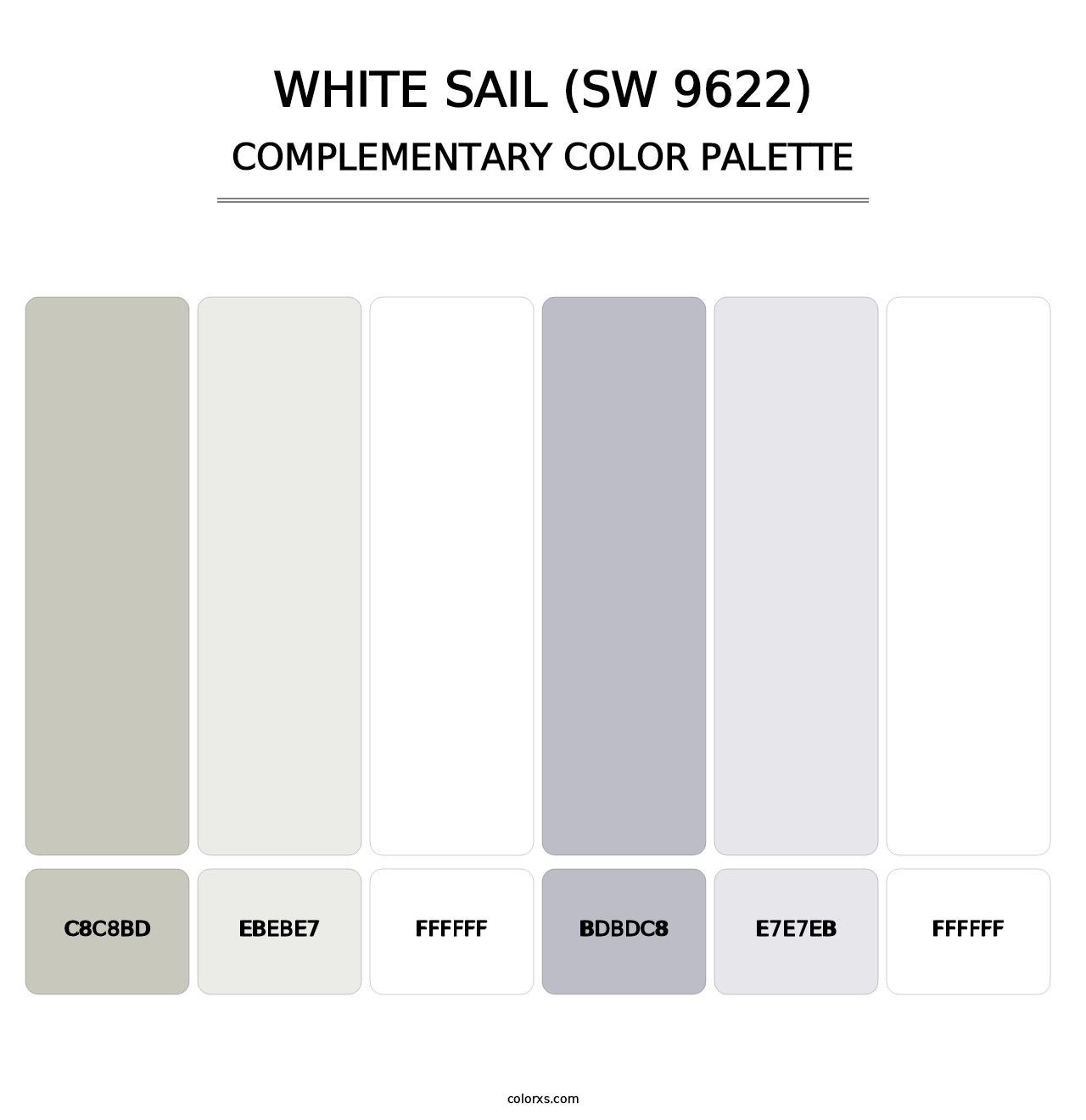 White Sail (SW 9622) - Complementary Color Palette