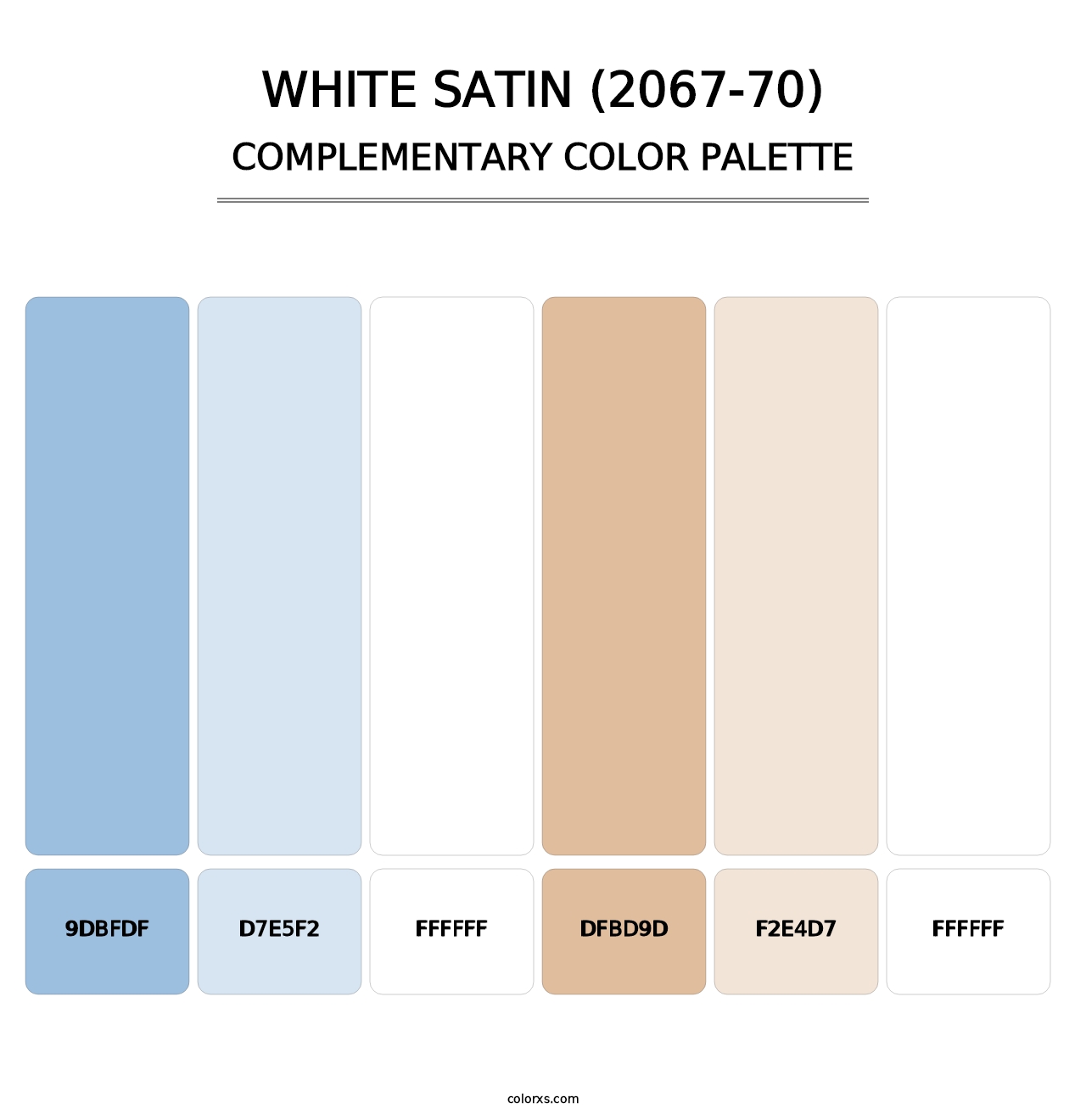 White Satin (2067-70) - Complementary Color Palette