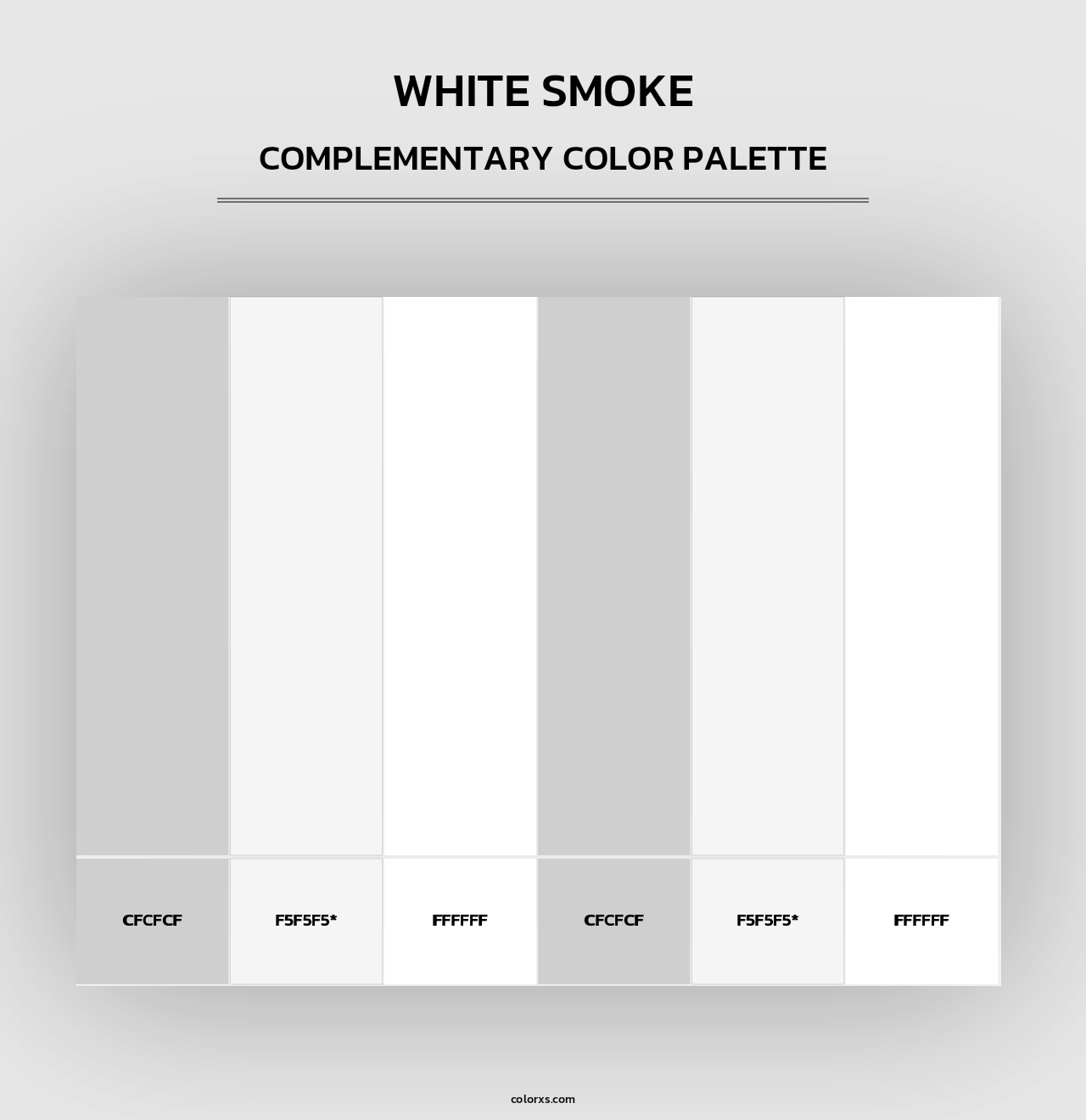 White Smoke - Complementary Color Palette