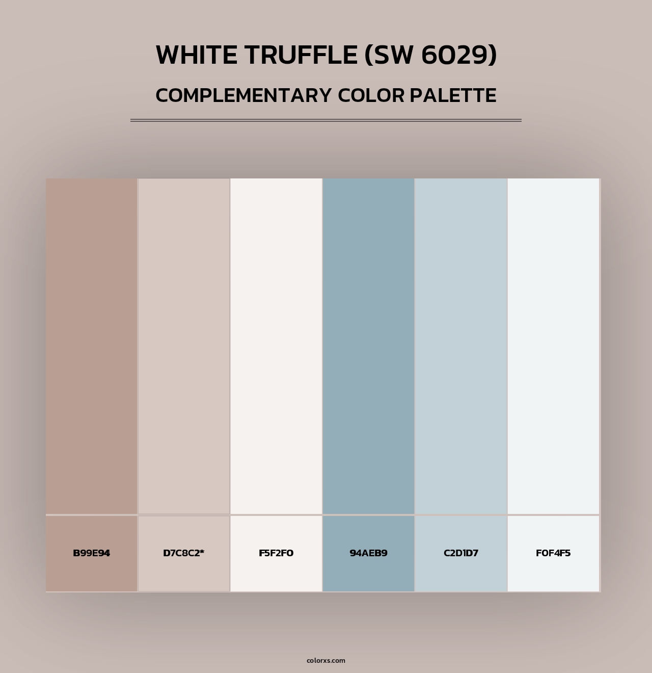 White Truffle (SW 6029) - Complementary Color Palette