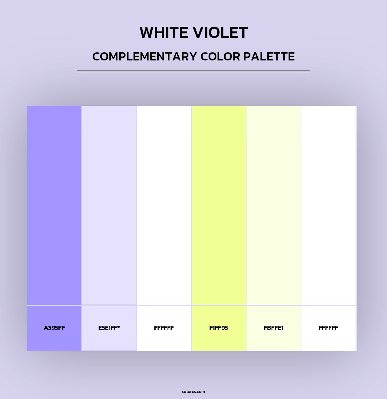 White Violet - Complementary Color Palette