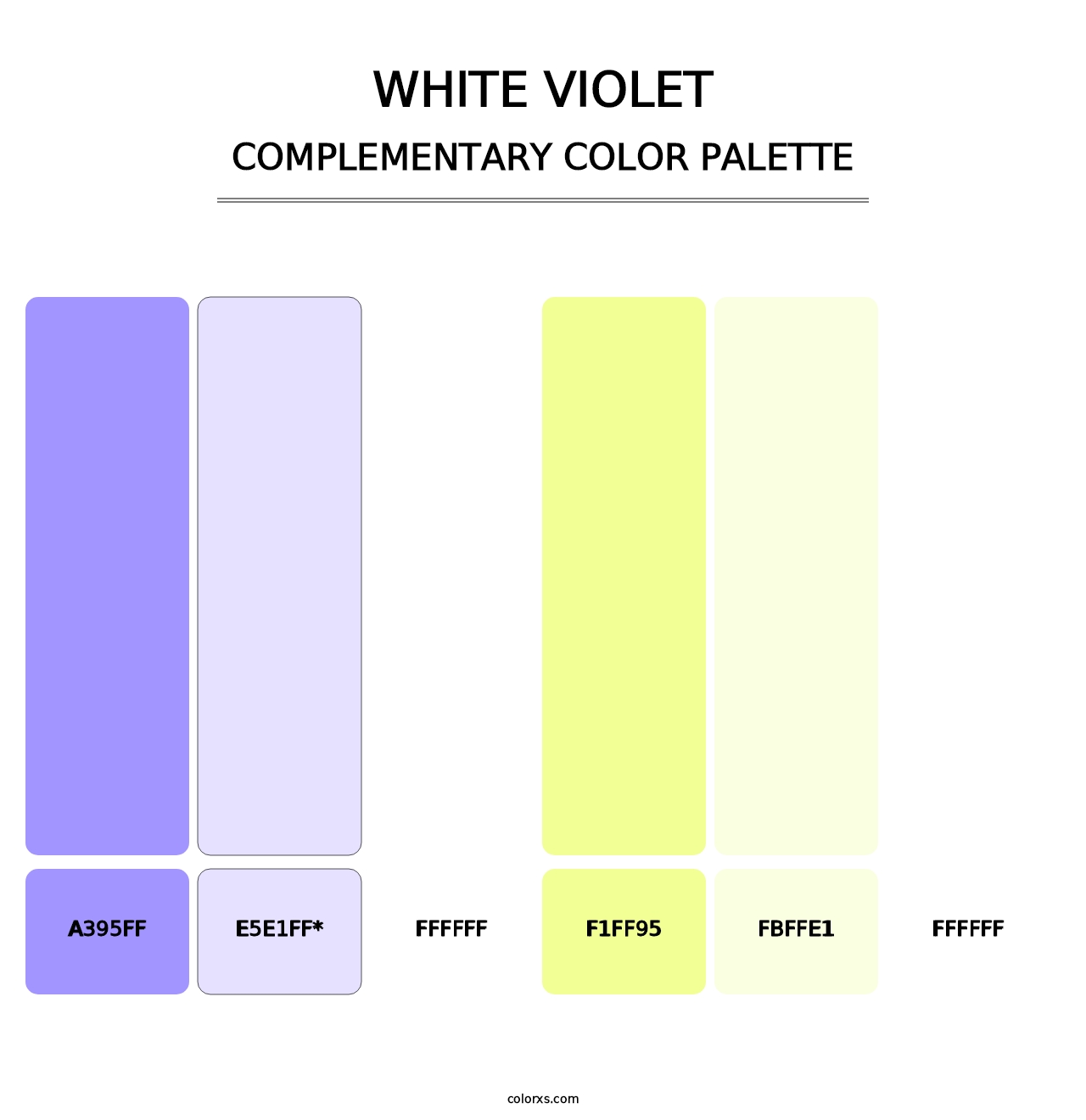 White Violet - Complementary Color Palette