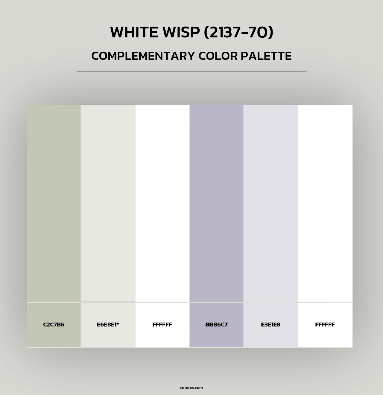 White Wisp (2137-70) - Complementary Color Palette