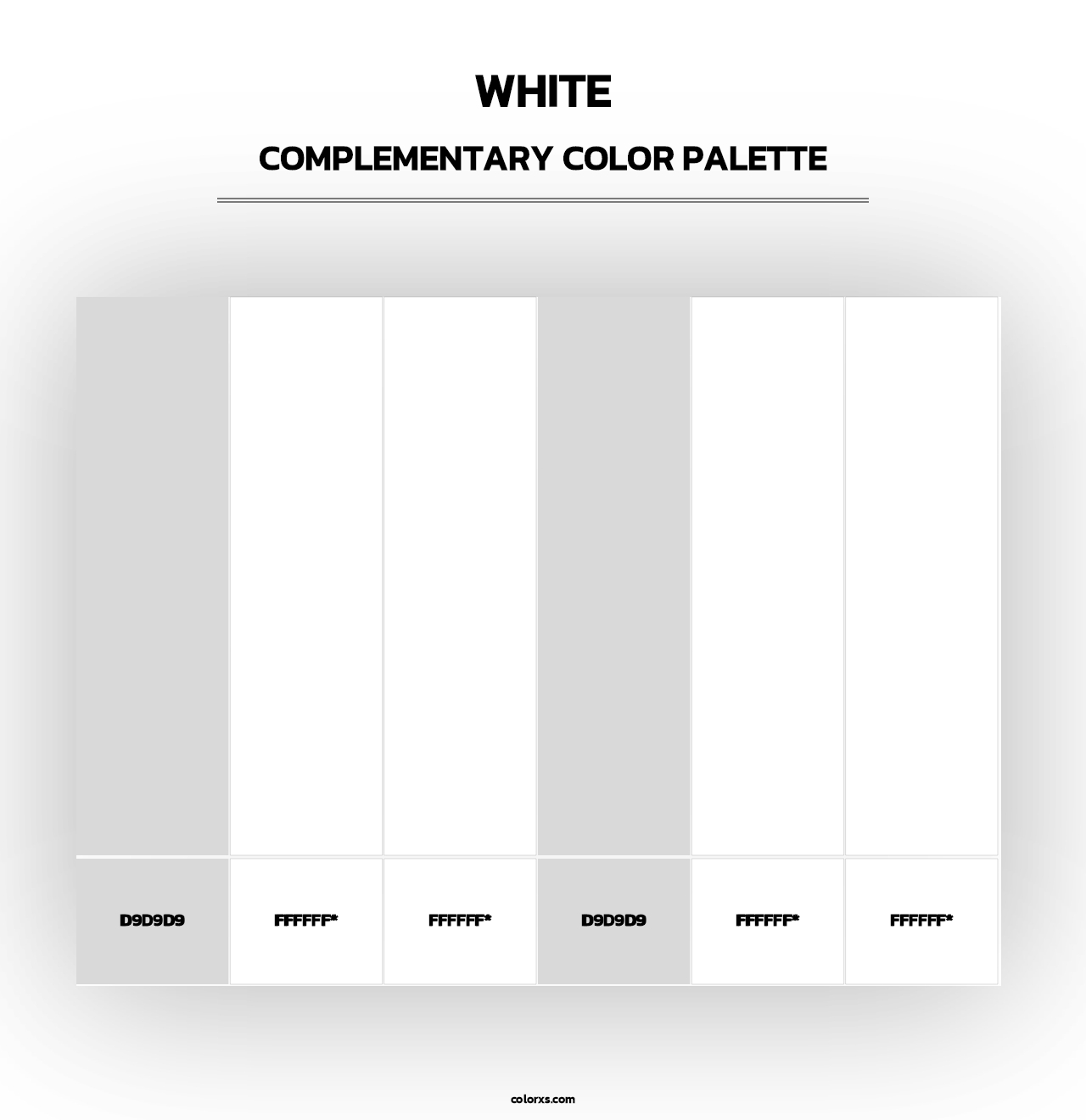 White - Complementary Color Palette