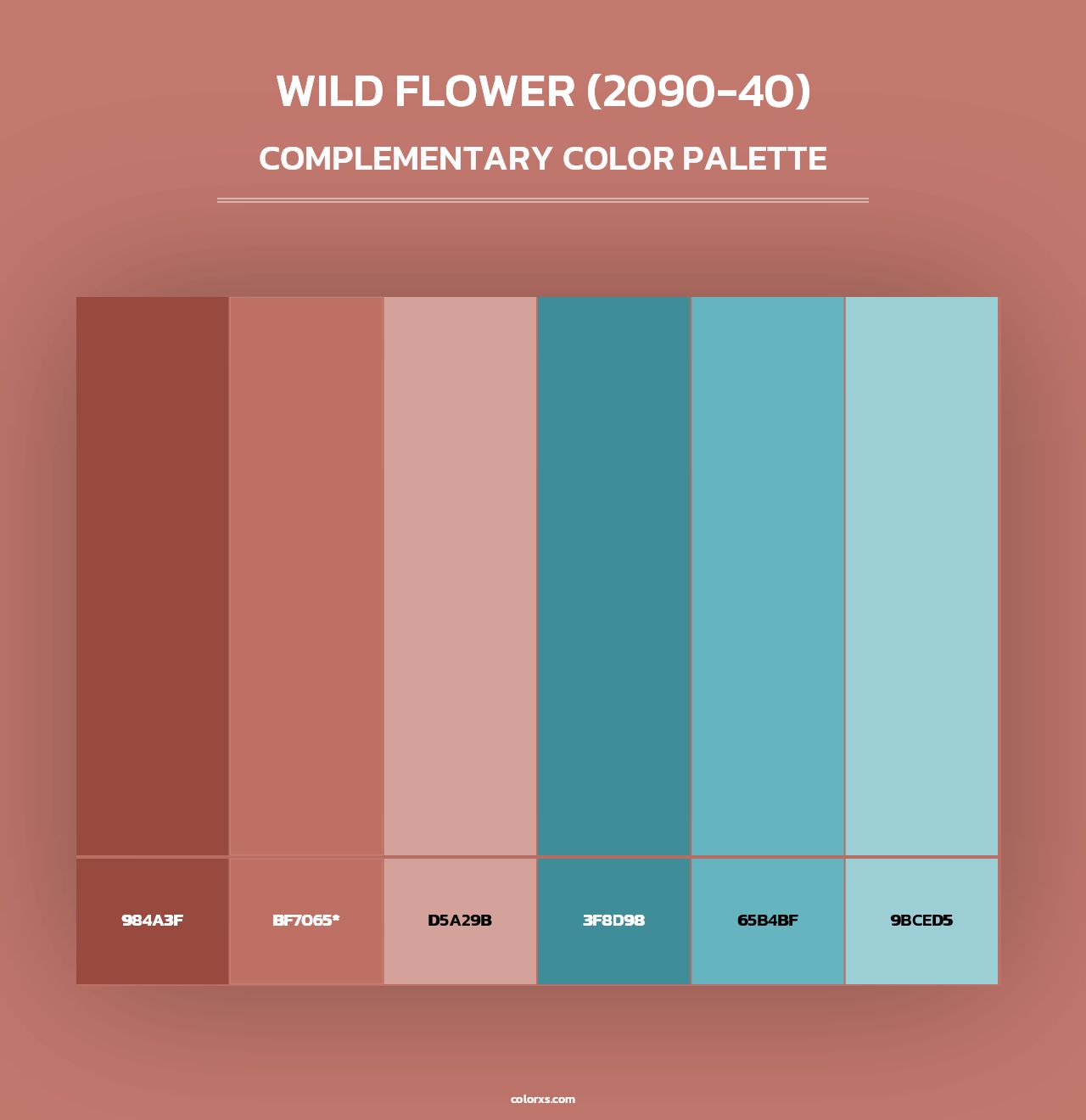 Wild Flower (2090-40) - Complementary Color Palette