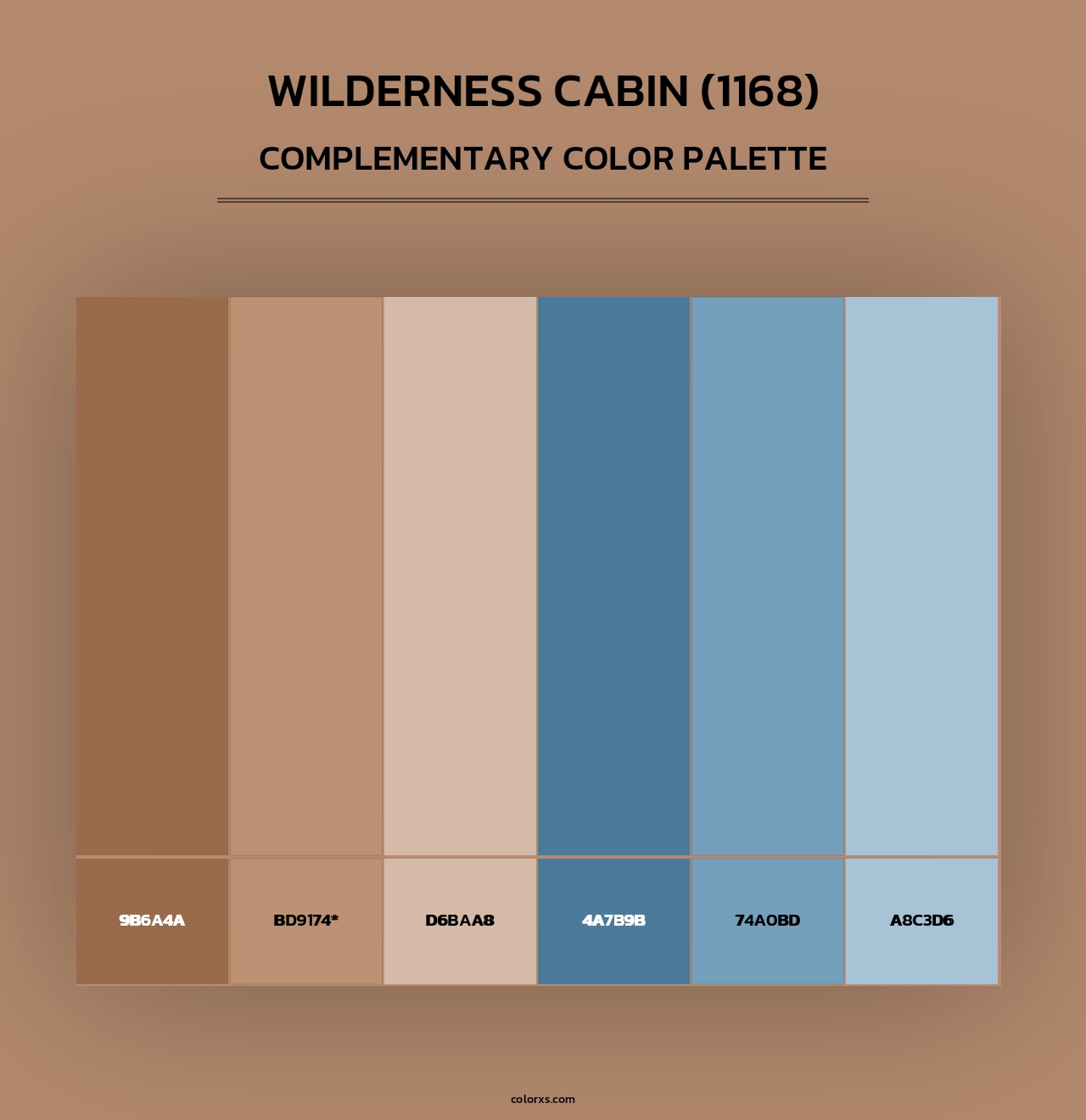 Wilderness Cabin (1168) - Complementary Color Palette