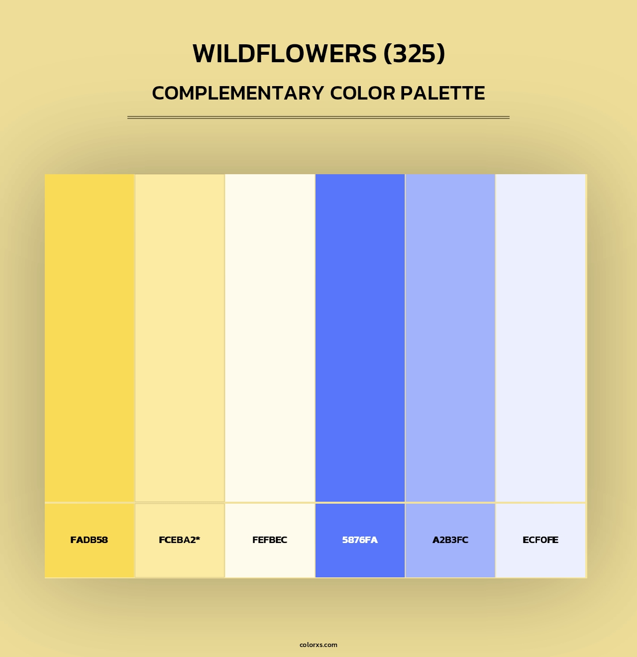 Wildflowers (325) - Complementary Color Palette