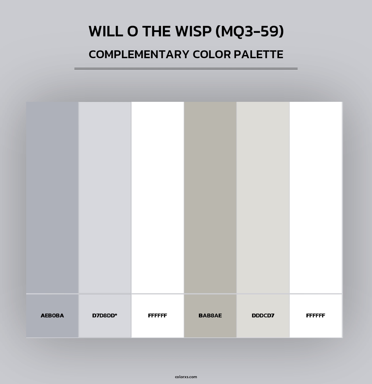 Will O The Wisp (MQ3-59) - Complementary Color Palette