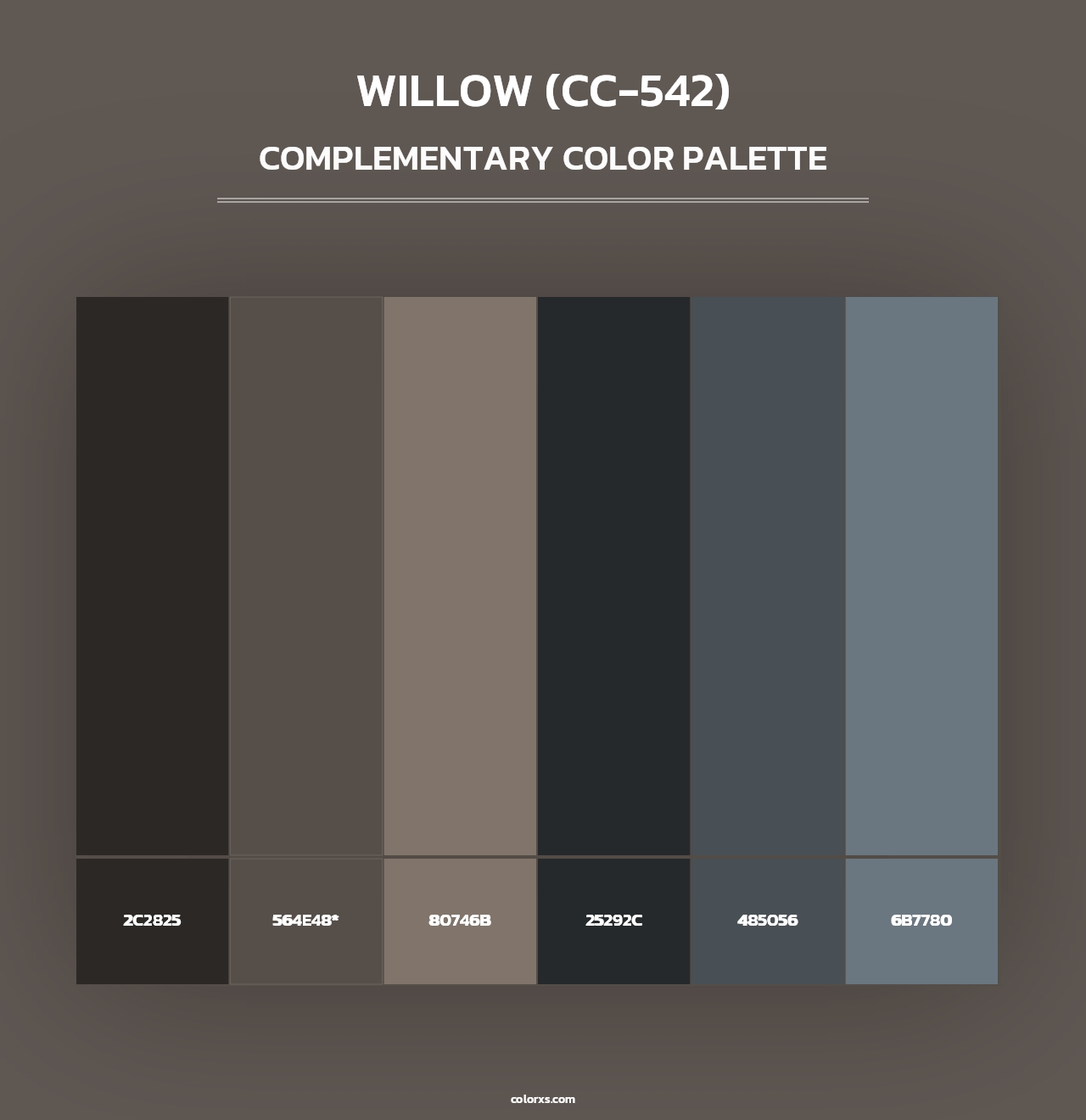 Willow (CC-542) - Complementary Color Palette