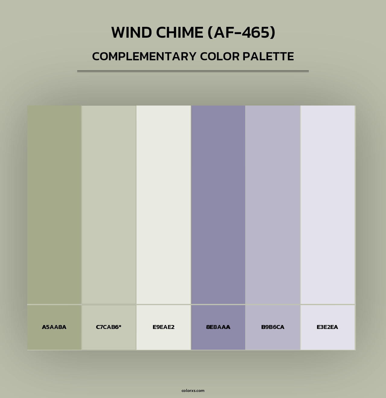 Wind Chime (AF-465) - Complementary Color Palette