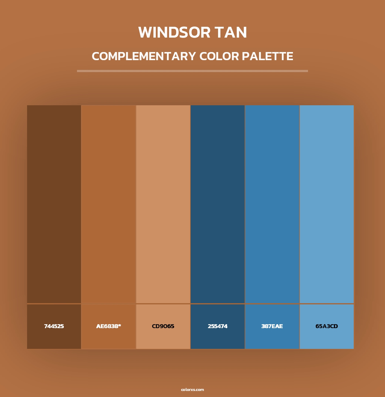 Windsor Tan - Complementary Color Palette