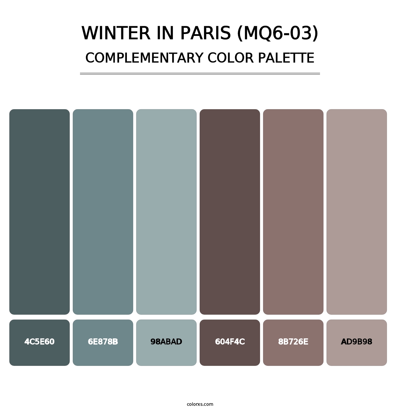 Winter In Paris (MQ6-03) - Complementary Color Palette
