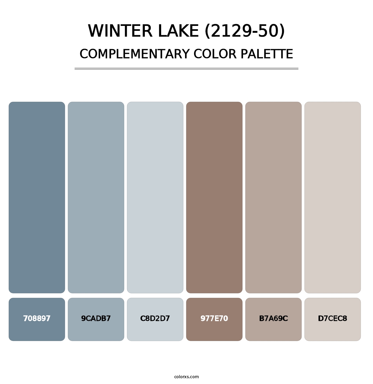 Winter Lake (2129-50) - Complementary Color Palette
