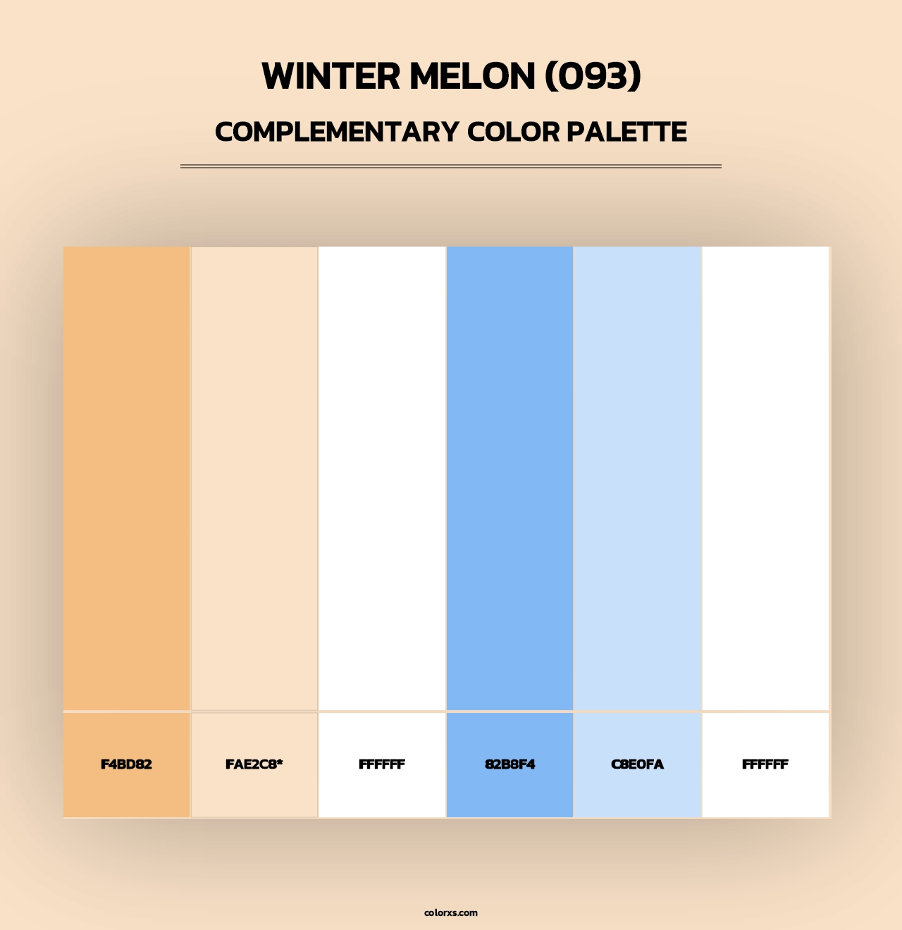 Winter Melon (093) - Complementary Color Palette