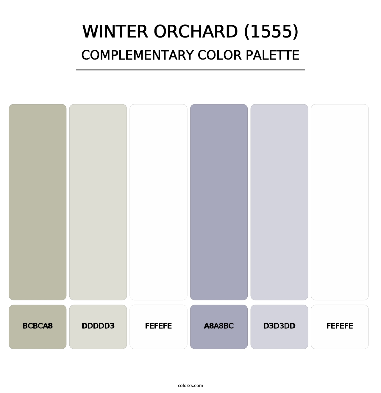 Winter Orchard (1555) - Complementary Color Palette