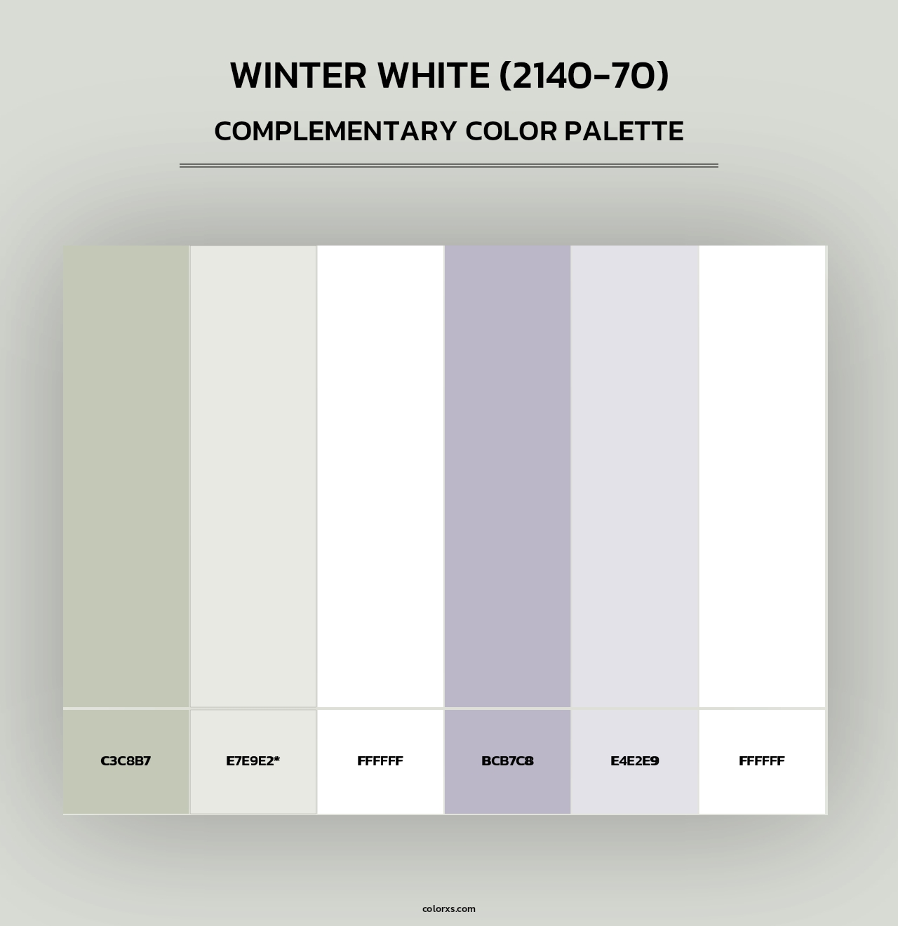 Winter White (2140-70) - Complementary Color Palette
