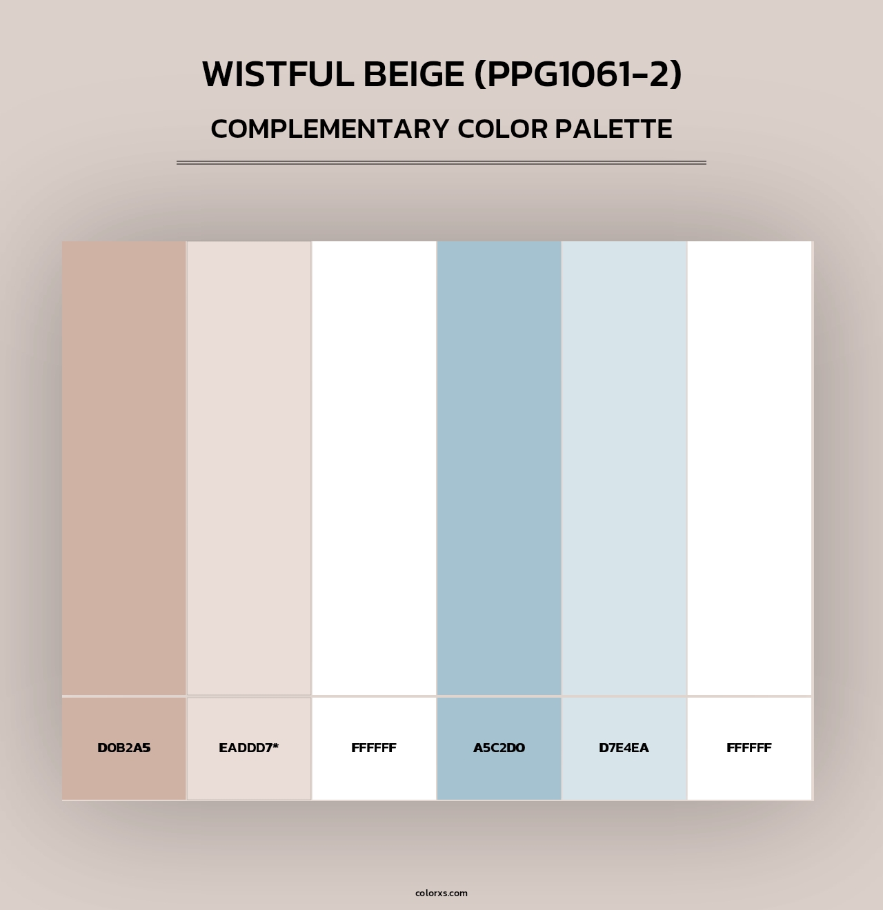 Wistful Beige (PPG1061-2) - Complementary Color Palette