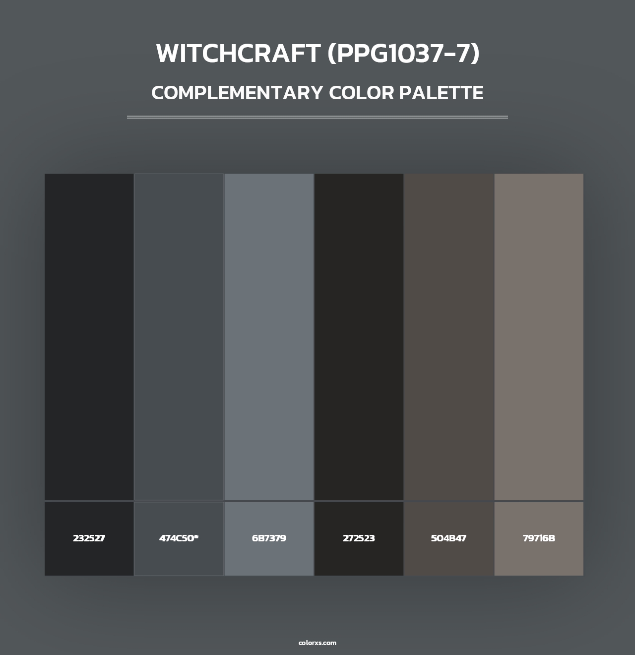 Witchcraft (PPG1037-7) - Complementary Color Palette