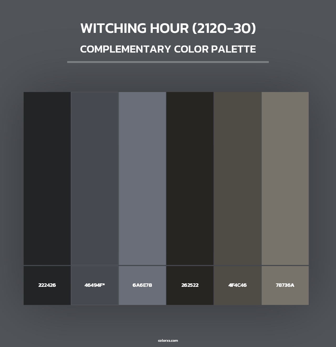 Witching Hour (2120-30) - Complementary Color Palette