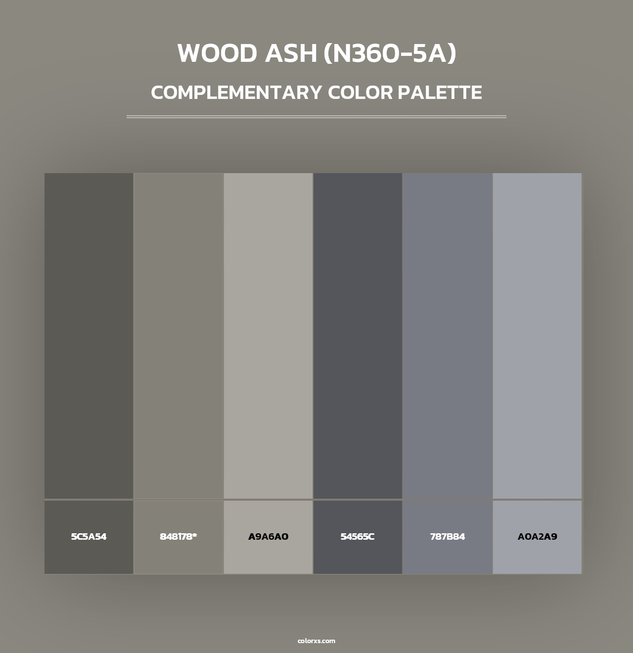 Wood Ash (N360-5A) - Complementary Color Palette