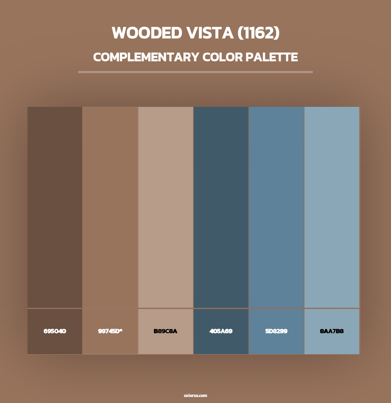 Wooded Vista (1162) - Complementary Color Palette