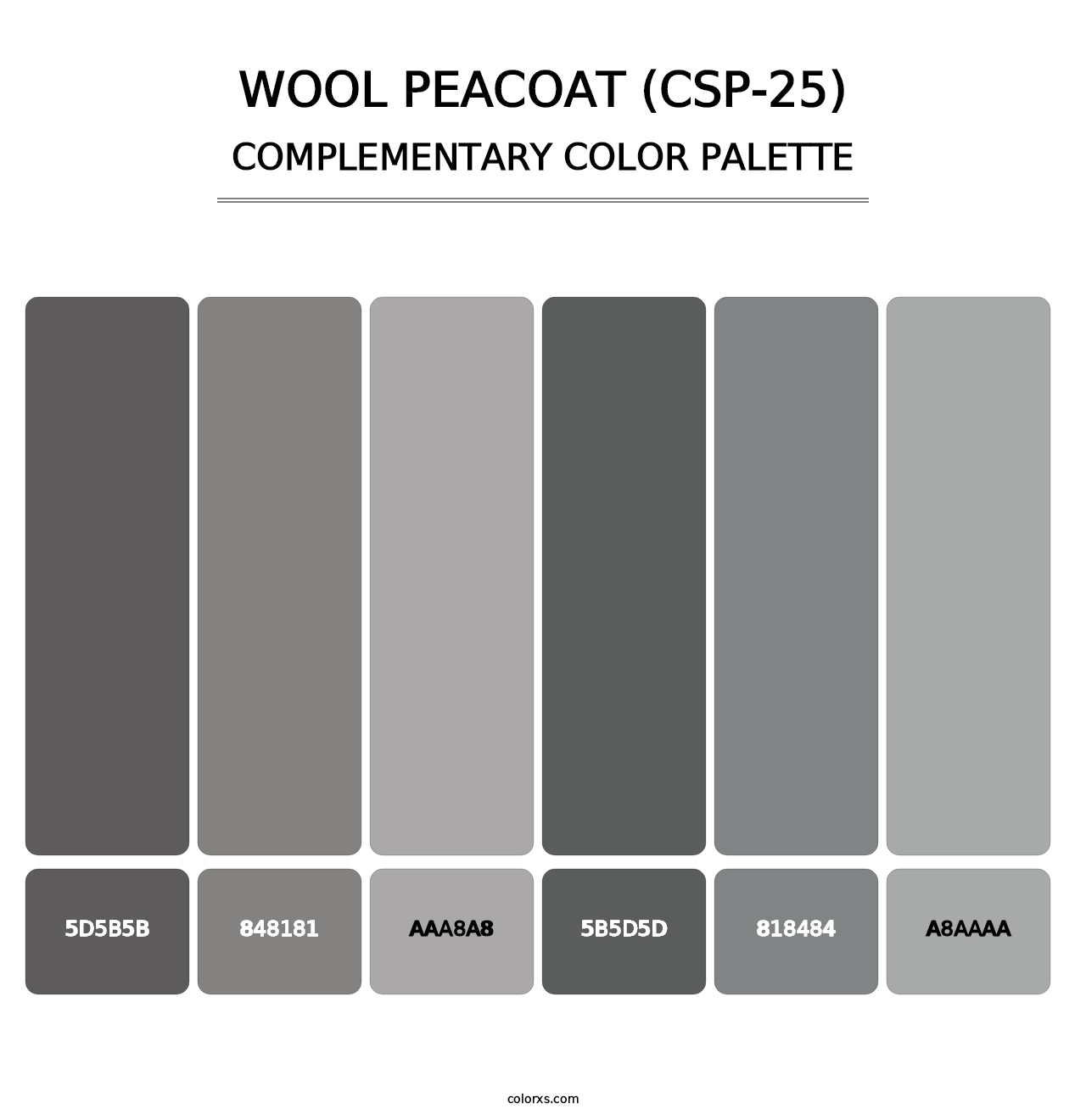 Wool Peacoat (CSP-25) - Complementary Color Palette
