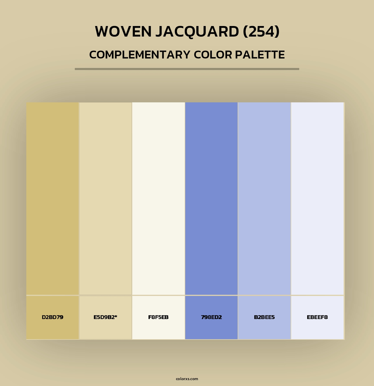 Woven Jacquard (254) - Complementary Color Palette