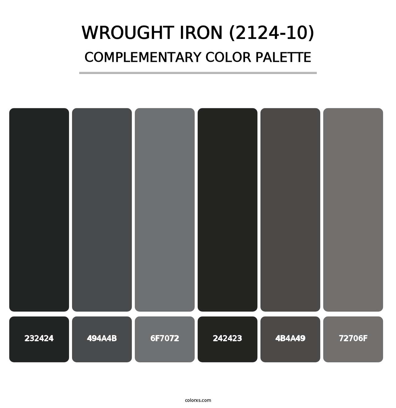 Wrought Iron (2124-10) - Complementary Color Palette