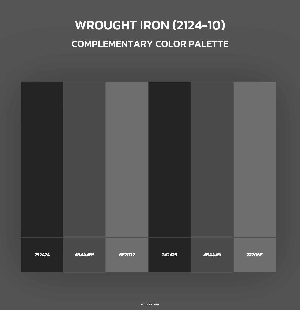 Wrought Iron (2124-10) - Complementary Color Palette