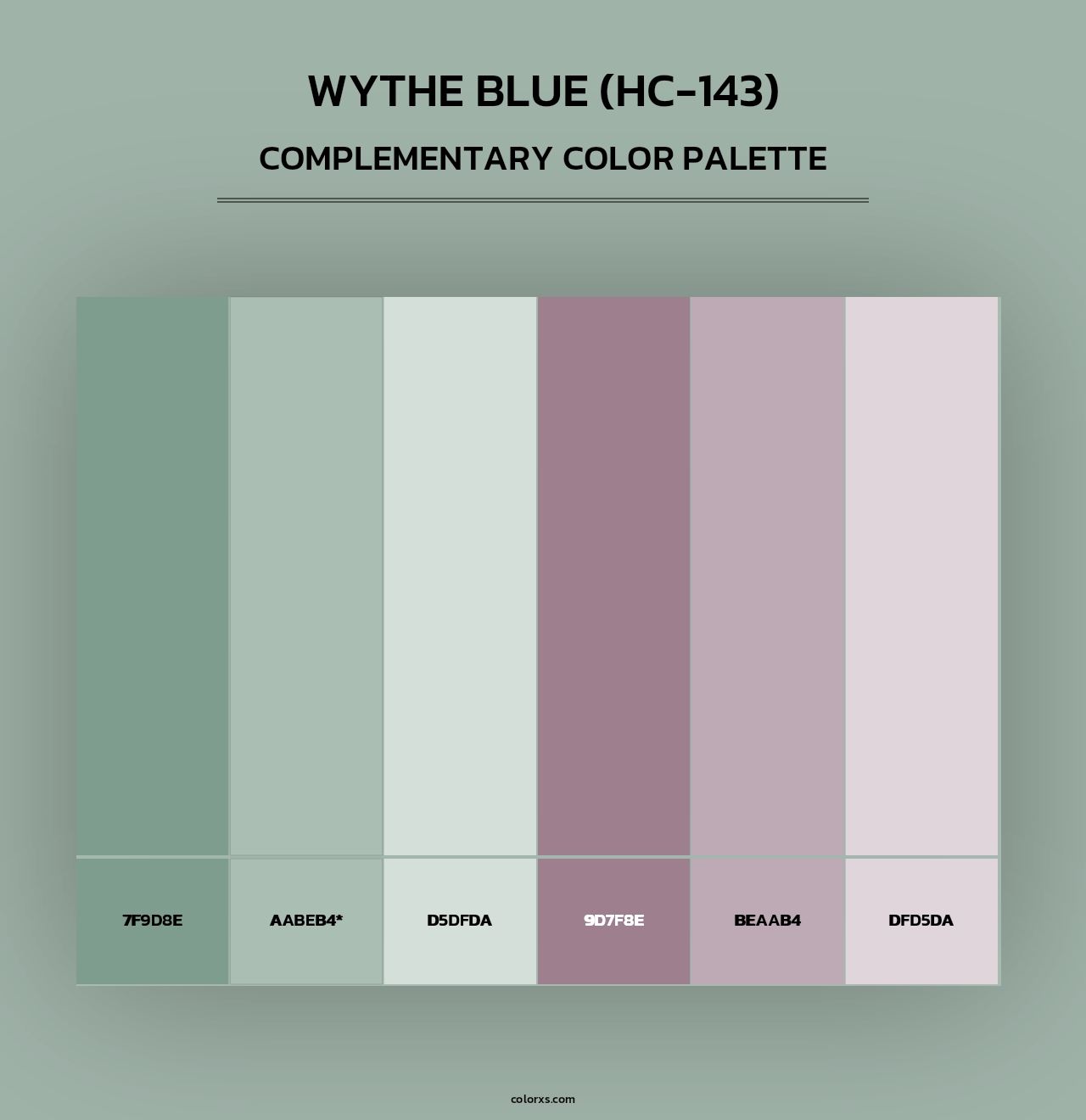 Wythe Blue (HC-143) - Complementary Color Palette