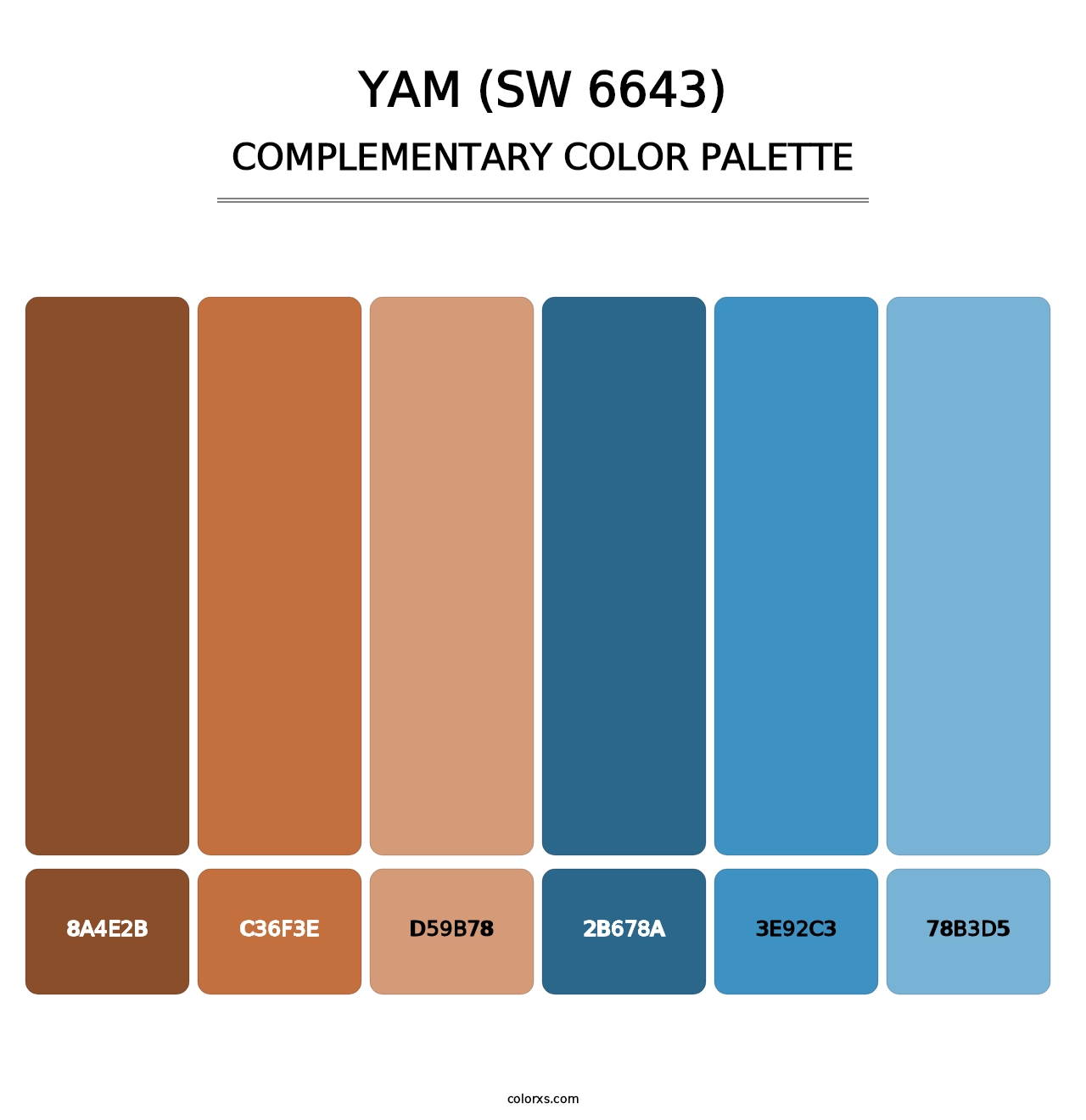 Yam (SW 6643) - Complementary Color Palette
