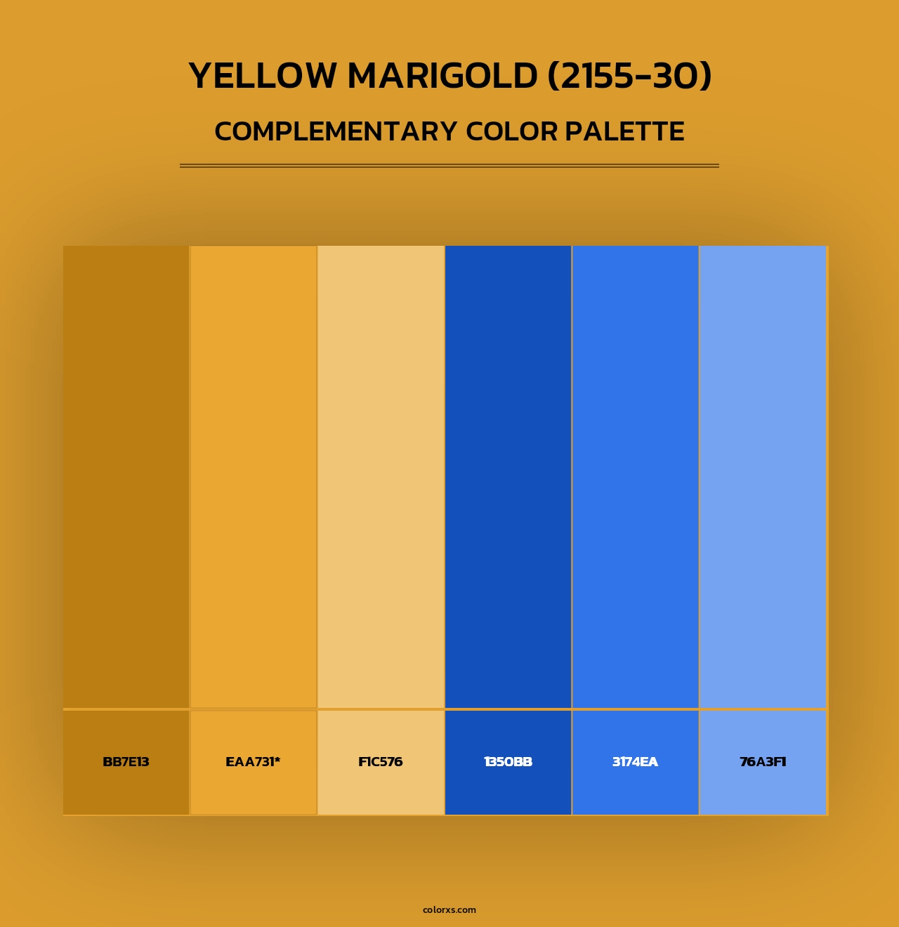 Yellow Marigold (2155-30) - Complementary Color Palette