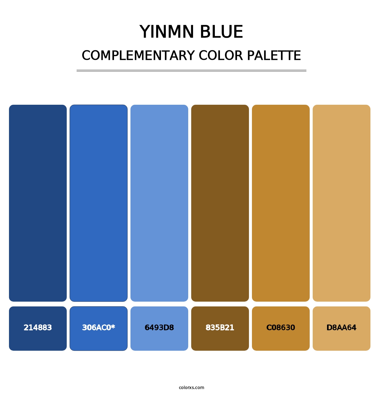 YInMn Blue - Complementary Color Palette