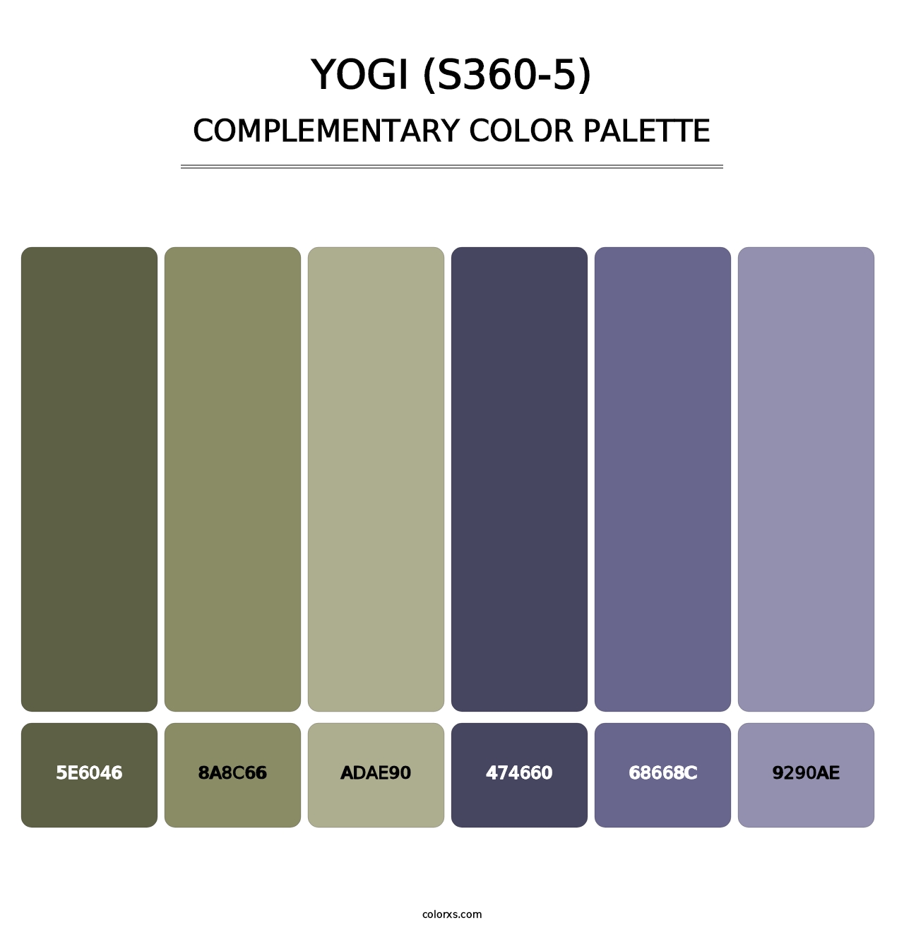 Yogi (S360-5) - Complementary Color Palette
