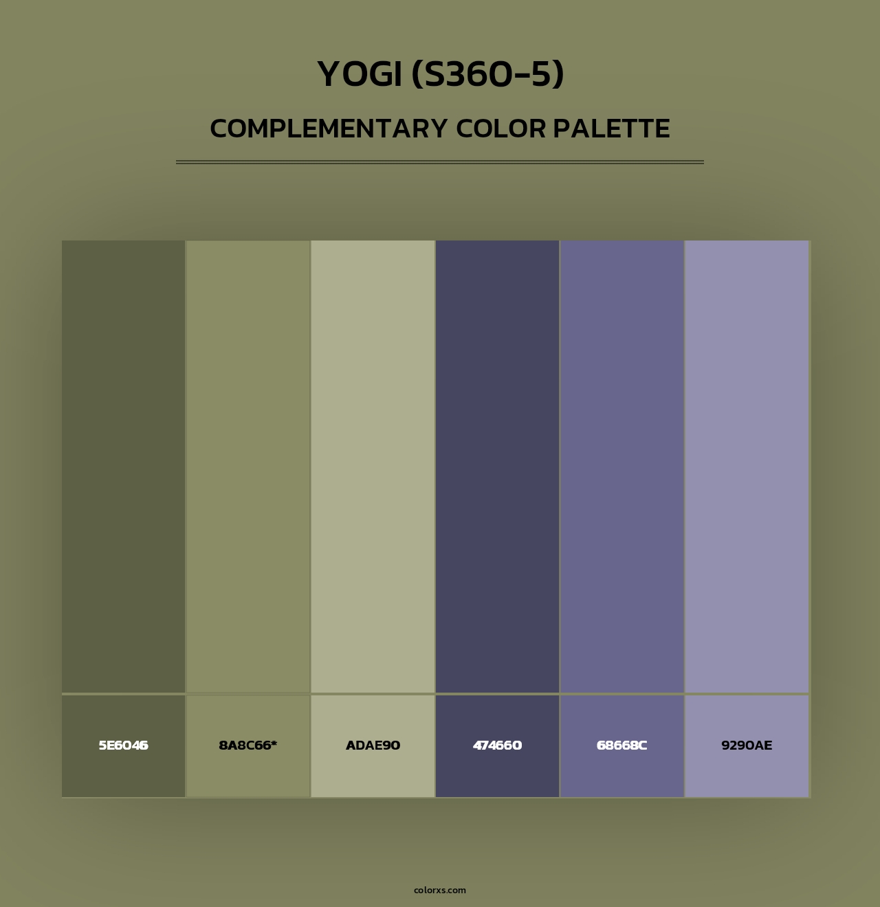 Yogi (S360-5) - Complementary Color Palette