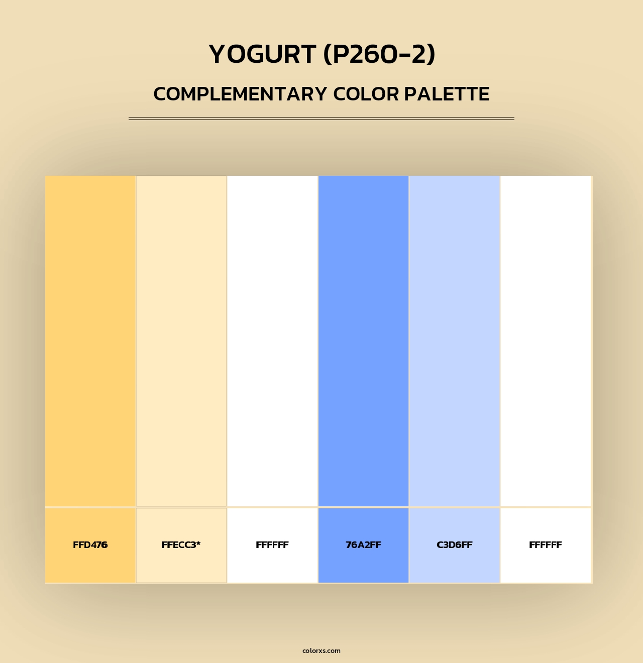 Yogurt (P260-2) - Complementary Color Palette