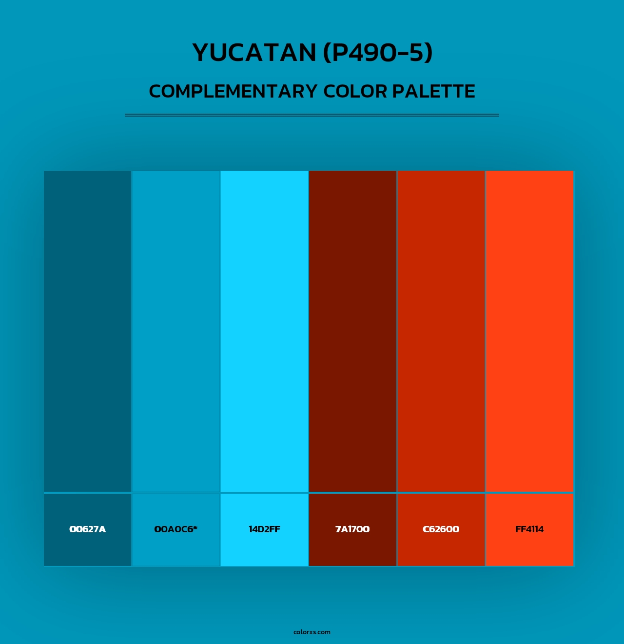 Yucatan (P490-5) - Complementary Color Palette