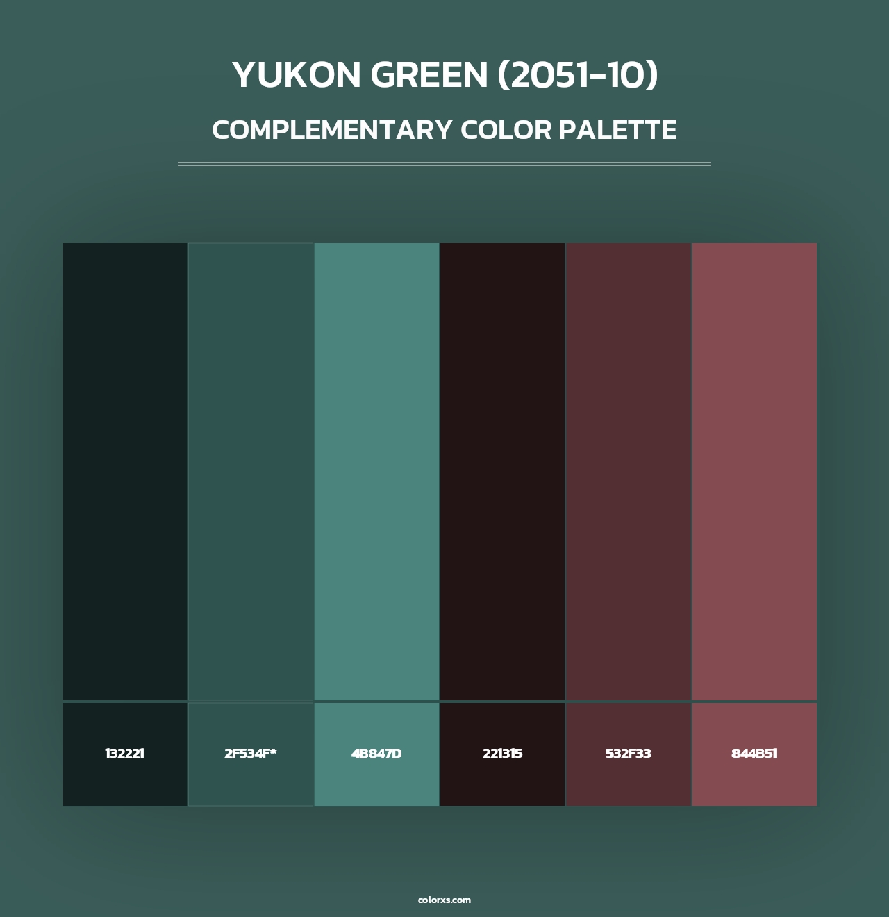 Yukon Green (2051-10) - Complementary Color Palette