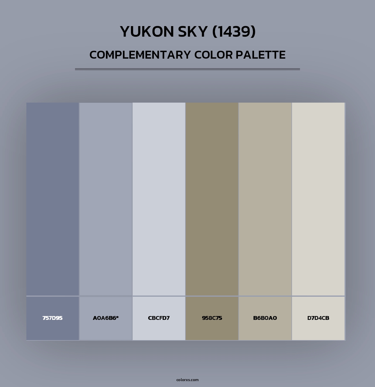 Yukon Sky (1439) - Complementary Color Palette