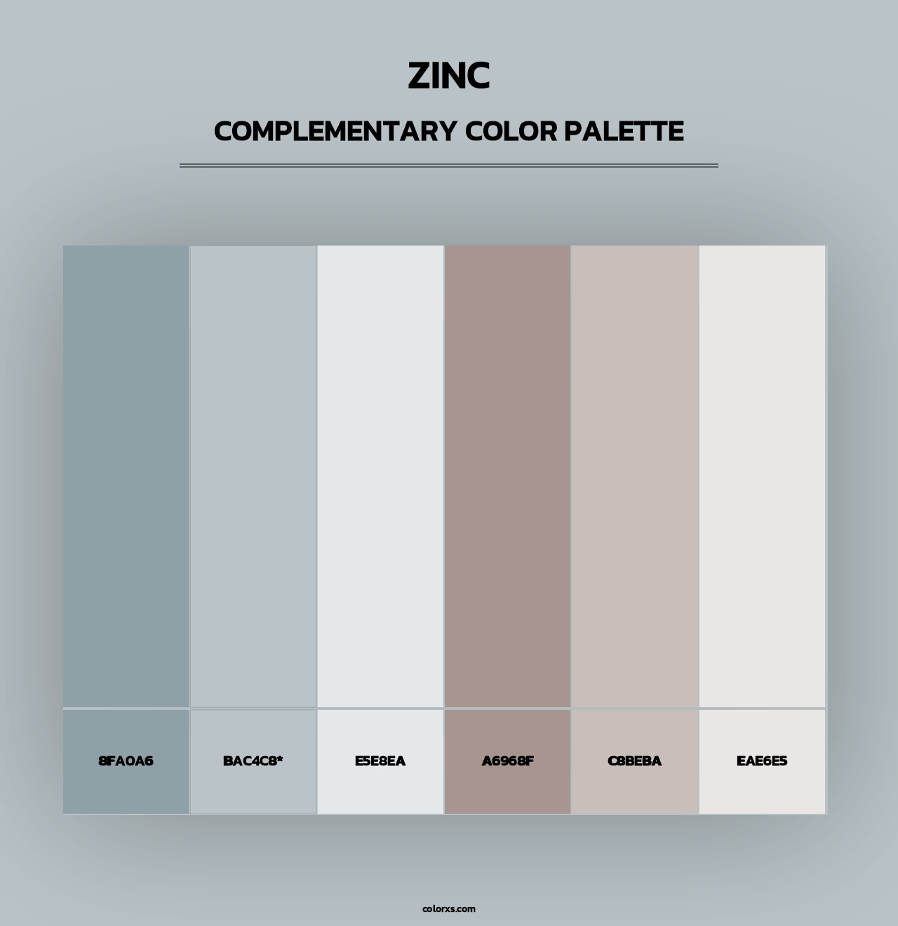 Zinc - Complementary Color Palette