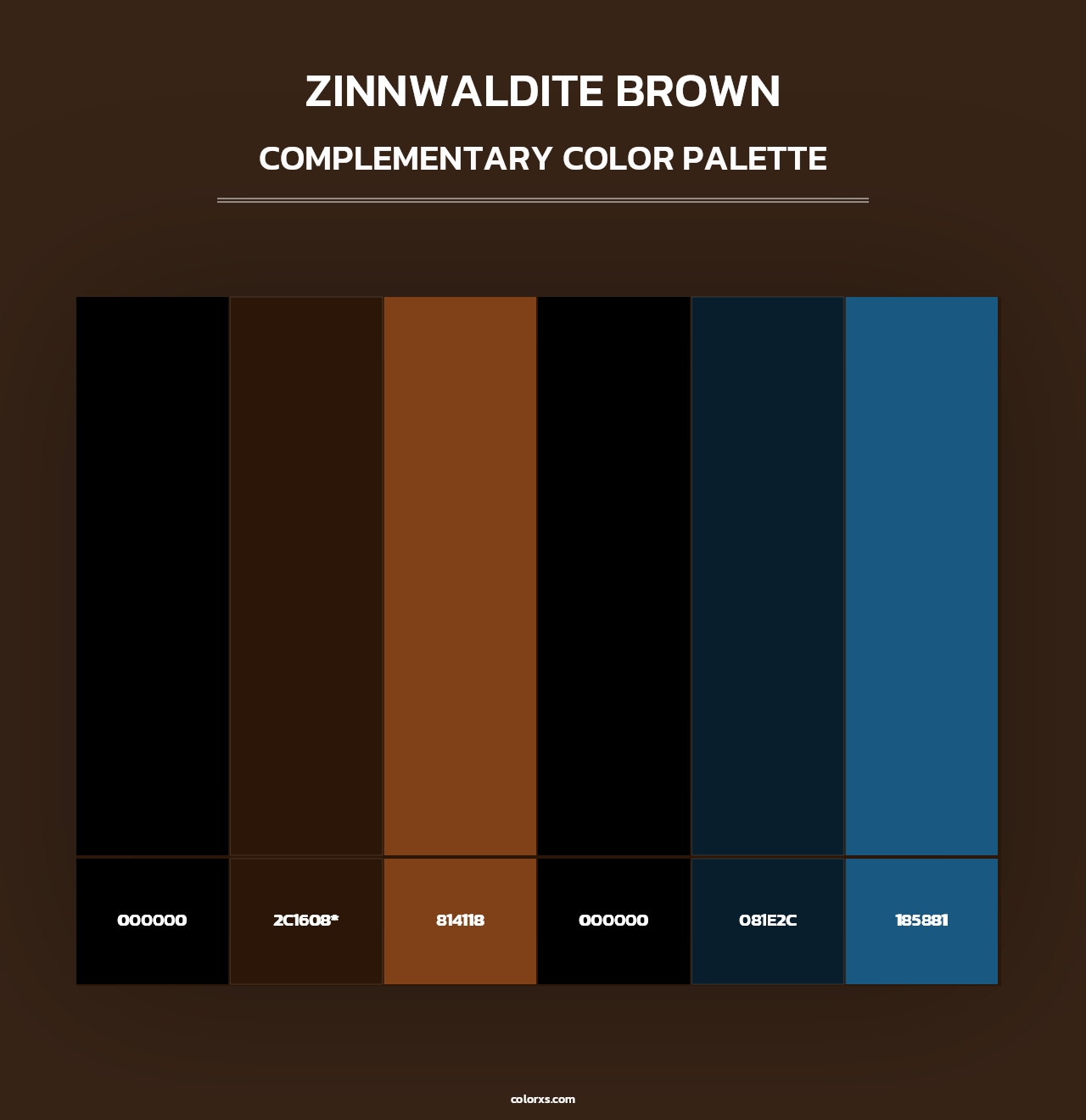 Zinnwaldite Brown - Complementary Color Palette