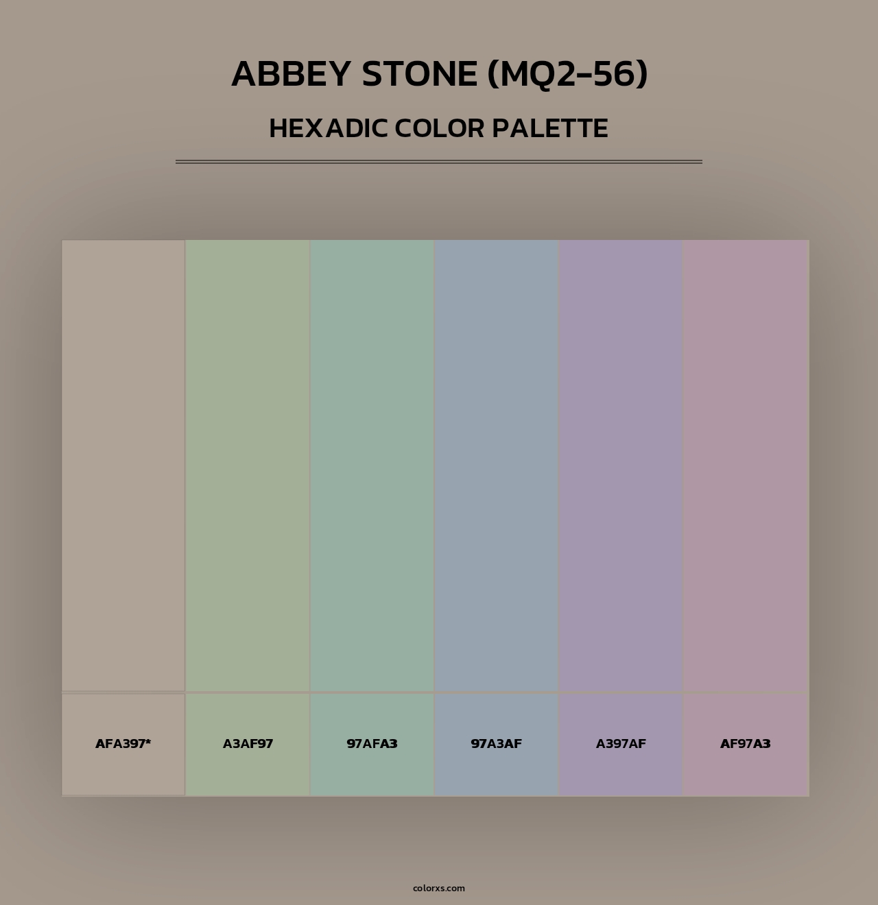 Abbey Stone (MQ2-56) - Hexadic Color Palette