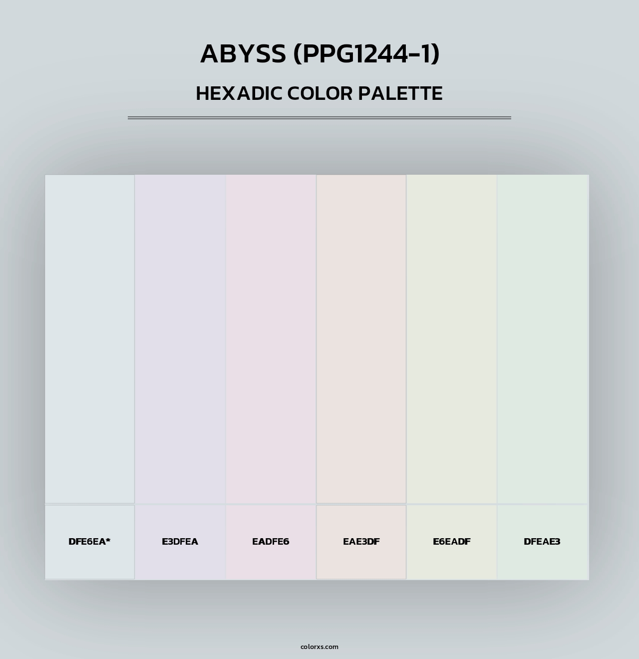 Abyss (PPG1244-1) - Hexadic Color Palette