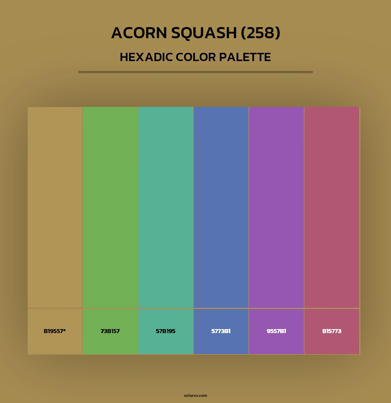 Acorn Squash (258) - Hexadic Color Palette
